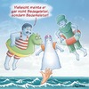 Cartoon: Badegeister (small) by neufred tagged baden,ertrinken,meer,bademeister,schwimmflügelchen,wasserspielzeug