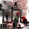 Cartoon: Palestine War (small) by nayar tagged war,palestine,map,solider,inaq,jass