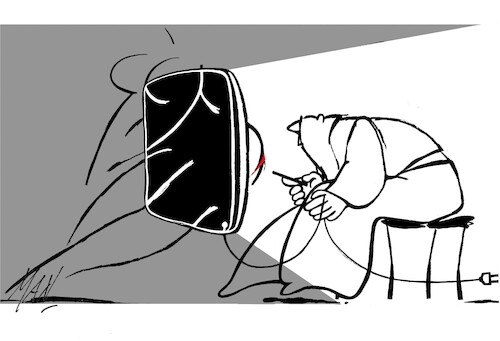 Cartoon: Amici supplenti by Ruinetti (medium) by Enzo Maneglia Man tagged storie,racconti,diari,by,ruinetti,fighillearte,piccolomuseo,fighille,ita,illustrazione,enzo,maneglia