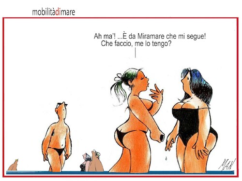 Cartoon: andando per mare (medium) by Enzo Maneglia Man tagged vignetta,umorismo,grafico,spilli,di,maneglia,fighillearte,piccolomuseo,fighille,ita