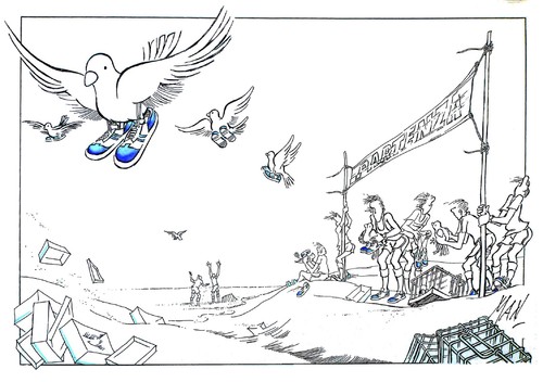 Cartoon: apertura olimpiadi 2012 (medium) by Enzo Maneglia Man tagged olimpiadi,2012