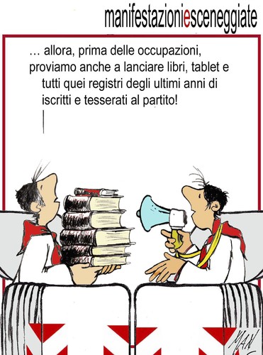 Cartoon: cassonettari (medium) by Enzo Maneglia Man tagged fighillearte,maneglia,man,cassonettari