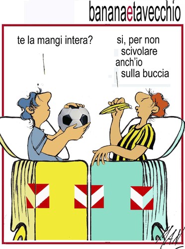 Cartoon: cassonettari di man (medium) by Enzo Maneglia Man tagged cassonettari,man,maneglia,fighillearte