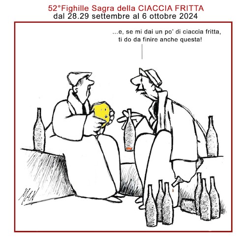 Cartoon: Ciaccia fritta (medium) by Enzo Maneglia Man tagged vignetta,umorismo,grafico