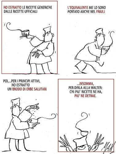 Cartoon: Dottor Walter Fracassi (medium) by Enzo Maneglia Man tagged fracassi,walter,dottore,cucina
