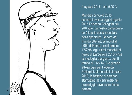 Cartoon: Federica Pelligrini mondiale (medium) by Enzo Maneglia Man tagged maneglia,man,200mliberi,pellegrini,federica,fighillearte,enzo