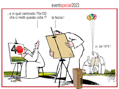 Cartoon: Fighillearte eventi speciali (medium) by Enzo Maneglia Man tagged vignette,umorismo,grafico,illustrazioni,fighillearte,piccolomuseo,fighilleita