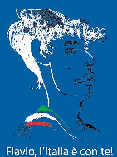 Cartoon: Flavio Cobolli (medium) by Enzo Maneglia Man tagged tennis,cobolli,caricatura
