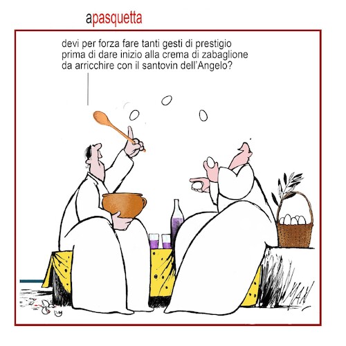 Cartoon: giravolte pasquali (medium) by Enzo Maneglia Man tagged vignette,umorismo,grafico,fighillearte,piccolomuseo,di,fighille,2023
