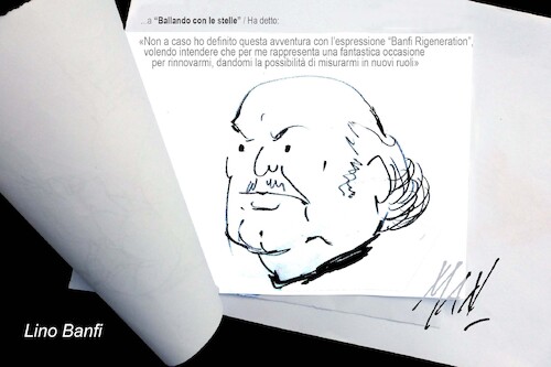 Cartoon: Lino Banfi (medium) by Enzo Maneglia Man tagged caricature,personaggi,attori,comici
