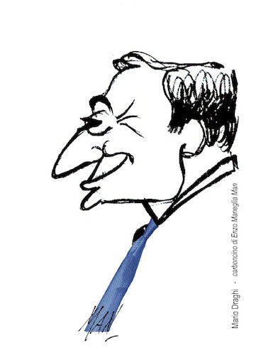 Cartoon: Mario Draghi (medium) by Enzo Maneglia Man tagged mario,daghi,caricatura,ritratto,presidente,personaggio