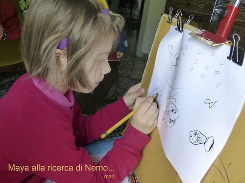 Cartoon: Maya alla ricerca di Nemo (medium) by Enzo Maneglia Man tagged maya,maneglia,foto,man