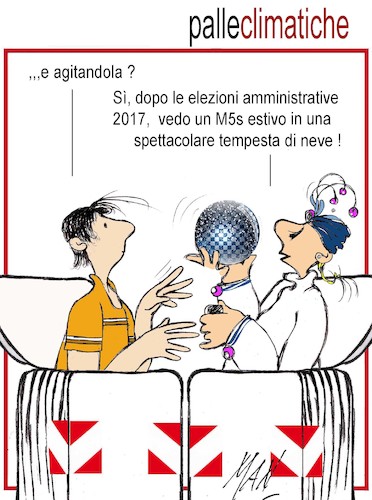 Cartoon: Palle climatiche (medium) by Enzo Maneglia Man tagged vignette,umorismo,grafico,cassonettari,elezioni,amministrative,2017,fighillearte,maneglia,man