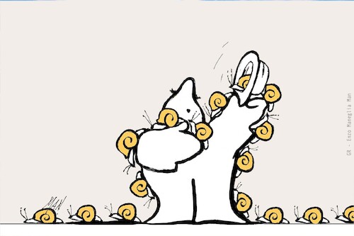 Cartoon: passerella (medium) by Enzo Maneglia Man tagged vignette,umorismo,grafico,animazioni