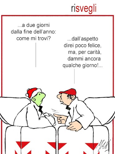 Cartoon: RISVEGLI (medium) by Enzo Maneglia Man tagged vignette,umorismo,grafico,cassonettari,di,man,maneglia,fighillearte,piccolomuseo,fighille,italia
