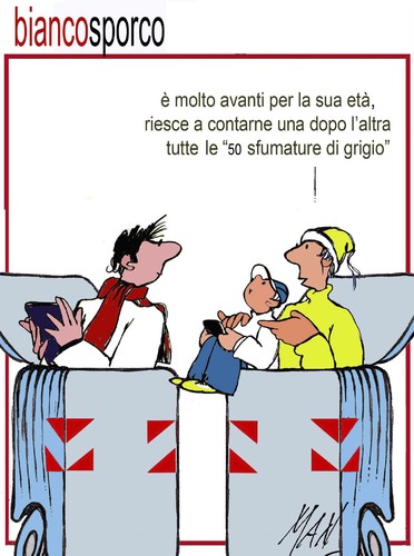 Cartoon: sfumatura di grigio (medium) by Enzo Maneglia Man tagged cassonettari,man,maneglia,fighillearte