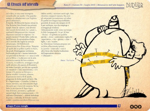 Cartoon: BUDUAR60 (medium) by Enzo Maneglia Man tagged almanacco,buduar,arte,leggera,umorismo,grafico,vignette,scrittore,enzo,tortora,illustratore,maneglia,man
