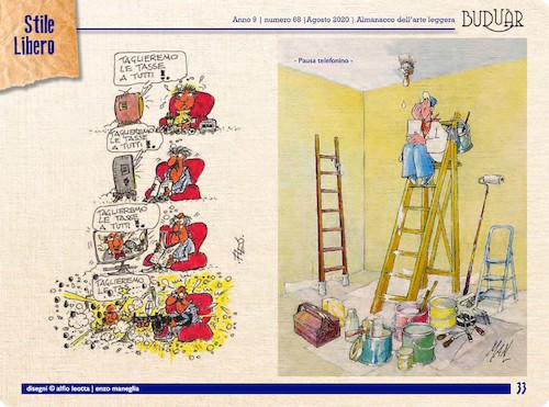 Cartoon: BUDUAR68 (medium) by Enzo Maneglia Man tagged umorismo,vignette,humoronline,buduar,almanacco,illustrazioni,maneglia,man