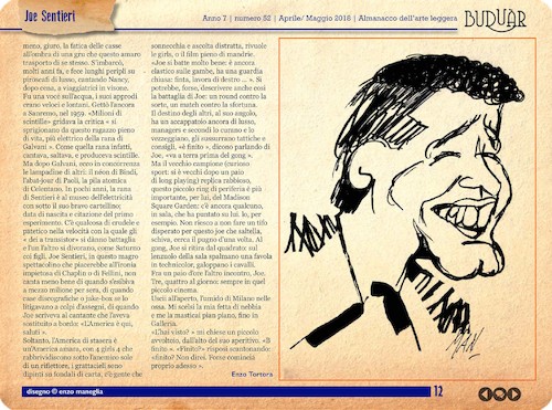 Cartoon: Joe Sentieri cantante (medium) by Enzo Maneglia Man tagged buduar,almanacco,arteleggera,adriano,velentano,enzo,tortora,maneglia,grafica,caricature,umorismo,grafico,vignette,racconti,storie
