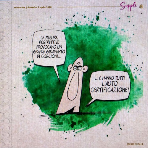 Cartoon: SUPPLI (medium) by Enzo Maneglia Man tagged giornale,umoristico,settimanale,online,uscita,di,domenica