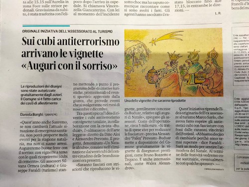 Cartoon: Umorismo sui Cubi a Sanremo2020 (medium) by Enzo Maneglia Man tagged vignette,umorismo,sui,cubi,sanremo,natale,2020,buduar,almanacco,umoristico