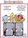 Cartoon: cassonettari (small) by Enzo Maneglia Man tagged cassonettari,maneglia,dandannaincondanna