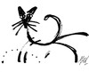 Cartoon: il gatto nero di Man (small) by Enzo Maneglia Man tagged disegno,illustrazioni,editoria,poesia,dialettale,romagnola