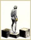 Cartoon: in fil di ferro (small) by Enzo Maneglia Man tagged sculture,fil,di,ferro,istallazioni,man