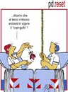 Cartoon: PD reset (small) by Enzo Maneglia Man tagged cassonettari,man,maneglia,fighillearte