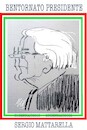 Cartoon: SERGIO MATTARELLA BIS (small) by Enzo Maneglia Man tagged personaggi,caricature,ritratti,presidente,repubblica,italiana,sergio,mattarella,bis