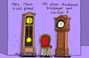 Cartoon: Wenn Uhren ticken (small) by rene tagged uhr uhren fremdgehen seitensprung cartier standuhr armbanduhr