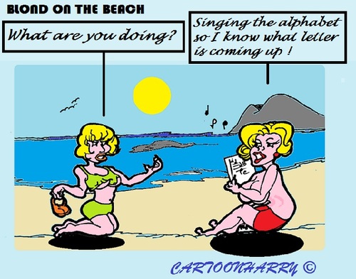 Cartoon: ABC (medium) by cartoonharry tagged girls,blond,abc,sing,alphabet