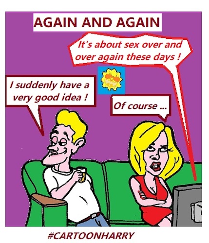 Cartoon: Again and Again (medium) by cartoonharry tagged again,cartoonharry
