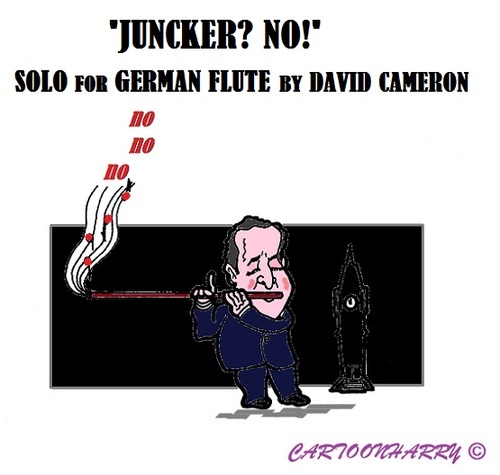 Cartoon: Alone (medium) by cartoonharry tagged europe,juncker,cameron