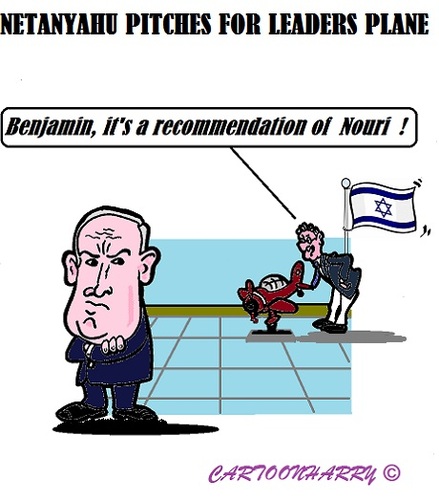 Cartoon: Benjamin Netanyahu (medium) by cartoonharry tagged israel,netanyhu,plane