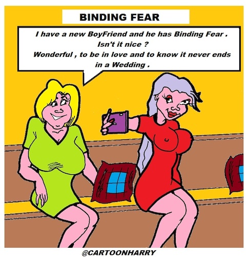 Cartoon: Binding Fear (medium) by cartoonharry tagged cartoonharry