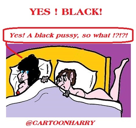 Cartoon: Black (medium) by cartoonharry tagged pussy,cartoonharry