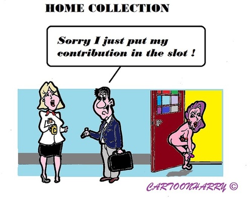 Cartoon: Collection (medium) by cartoonharry tagged home,contribution,collection,slot
