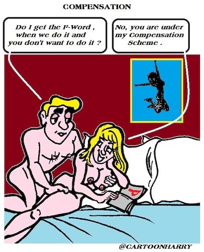 Cartoon: Compensation (medium) by cartoonharry tagged compensation