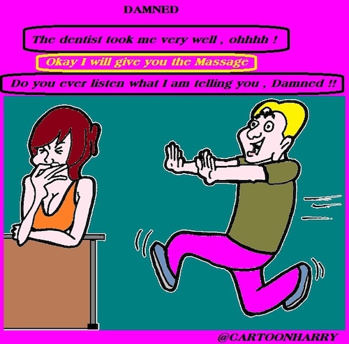 Cartoon: Damned (medium) by cartoonharry tagged cartoonharry