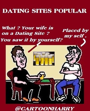 Cartoon: Dating Sites (medium) by cartoonharry tagged datingsites,popular,cartoonharry