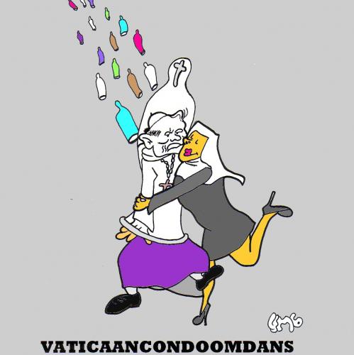 Cartoon: De Condoomdans (medium) by cartoonharry tagged condom