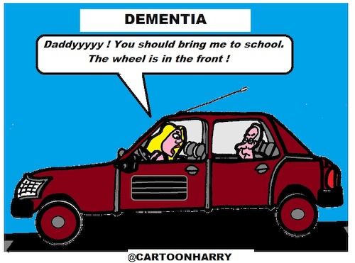 Cartoon: Dementia (medium) by cartoonharry tagged cartoonharry
