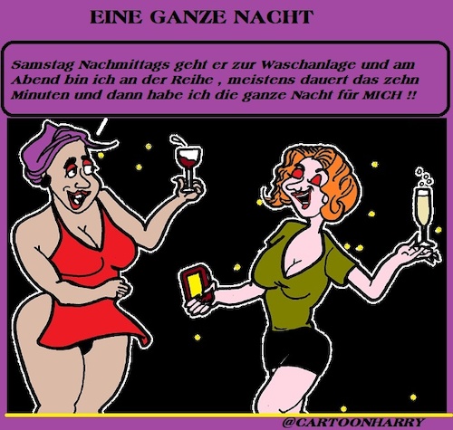 Cartoon: Die Ganze Nacht (medium) by cartoonharry tagged nacht,cartoonharry