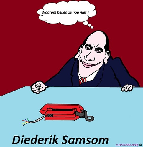 Cartoon: Diederik Samsom (medium) by cartoonharry tagged nederland,laat,diederiksamsom,diederik,samsom,karikatuur,cartoon,cartoonist,cartoonharry,dutch,toonpool
