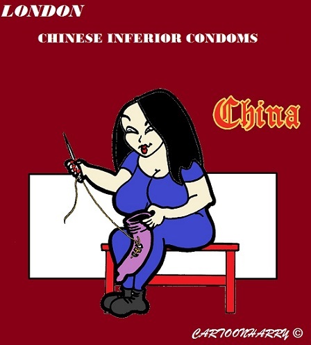 Cartoon: English Problem (medium) by cartoonharry tagged condoms,chinese,england,cartoon,cartoonist,cartoonharry,dutch,toonpool