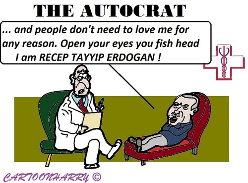Cartoon: Erdogan (medium) by cartoonharry tagged toonpool,dutch,cartoonharry,cartoonists,cartoons,turkye,psych,erdogan