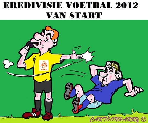 Cartoon: Eredivisie Voetbal (medium) by cartoonharry tagged eredivisie,voetbal,holland,start,cartoon,cartoonist,cartoonharry,dutch,toonpool