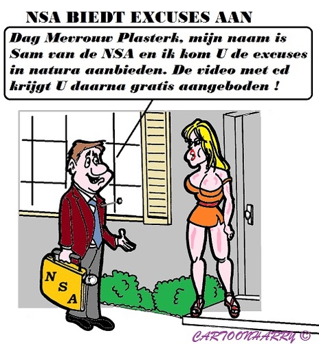 Cartoon: Excuses NSA (medium) by cartoonharry tagged nsa,excuses