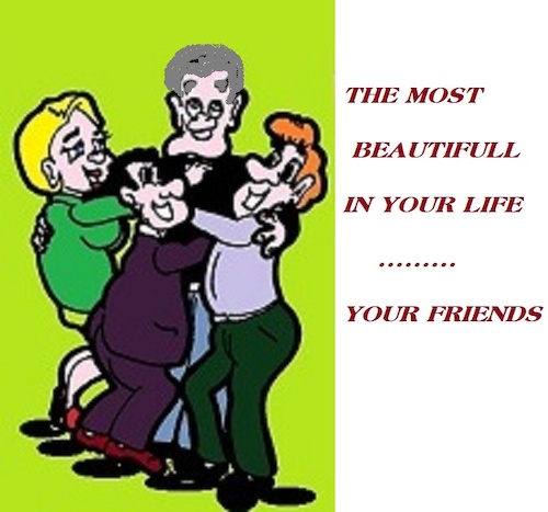 Cartoon: Friends (medium) by cartoonharry tagged friends